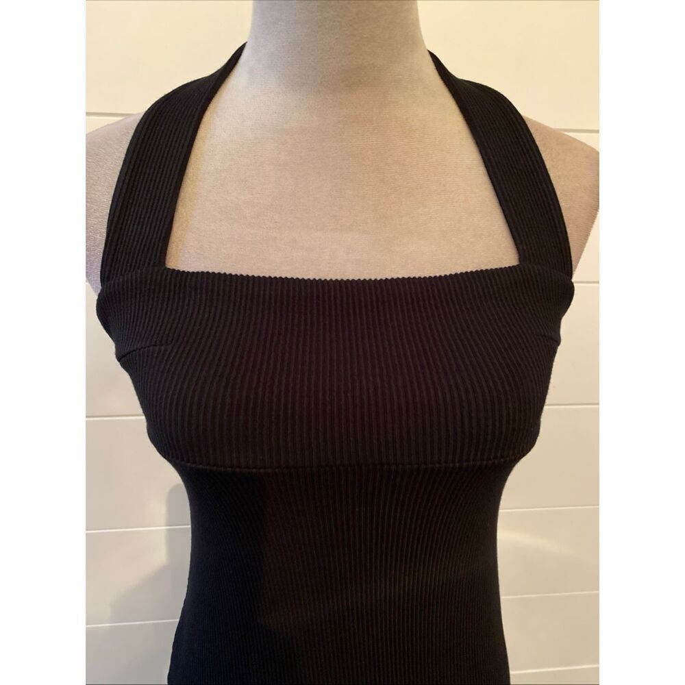 Sans Faff KATE HALTER DRESS Kate Halter Ribbed MIDI Dress Size XS/S - Picture 3 of 9